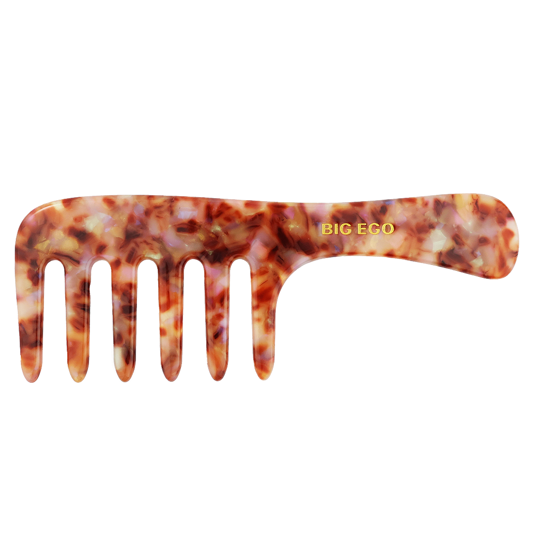 WET HAIR COMB AMBER BROWN