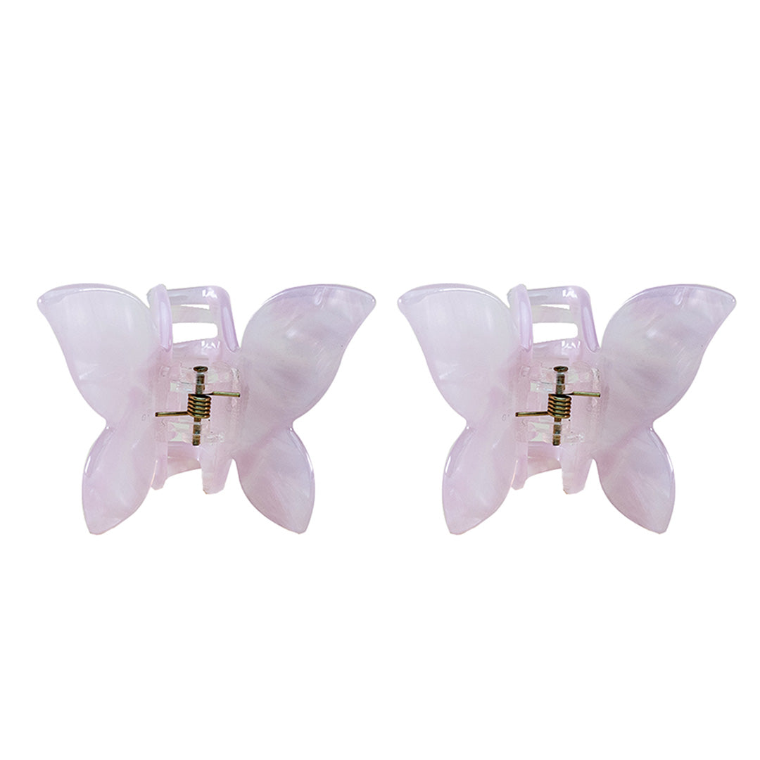 MINI BUTTERFLY CLIPS SOFT LILAC