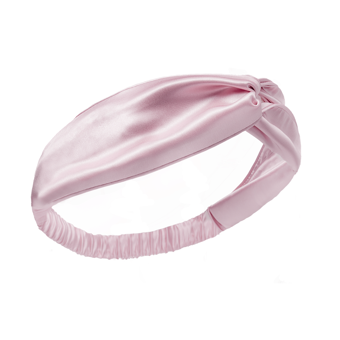 MULBERRY SILK HAIR BAND PINK
